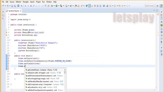 Video #64 - Java Swing Tutorial - JRadioButton Example смотреть онлайн
