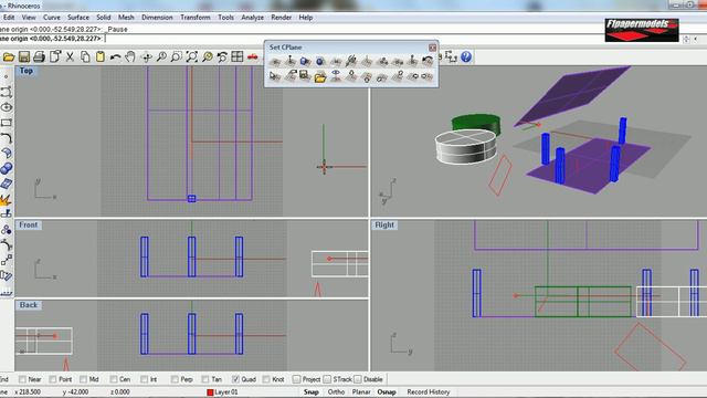 Paper Models Creation in Rhinoceros 4 in Russian - Lesson 05 (part 10/11) смотреть онлайн