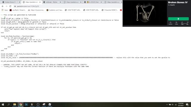 THREE OVERPOWERED ROBLOX SCRIPTS 100 SUBSCRIBER SPECIAL (PROJECT LAZARUS, BROKEN BONES, ETC.) смотреть онлайн