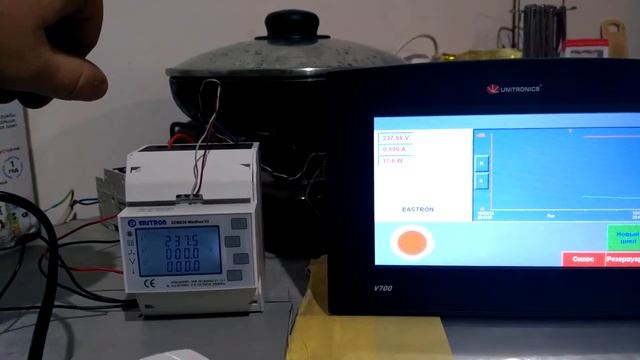 Подключение счетчика SDM 630 ПЛК V700 смотреть онлайн