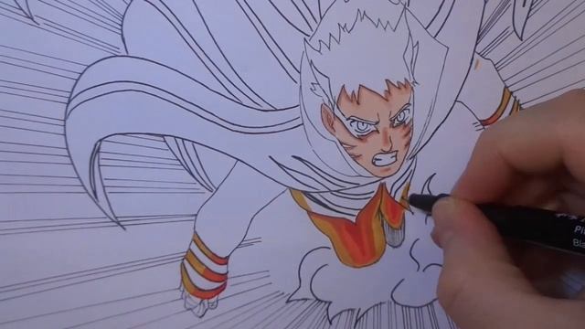 Drawing Naruto Uzumaki Baryon Mode(New Form)-重粒子モード-うずまきナルト-Boruto Manga Chapter 52-SpeedDrawing смотреть онлайн