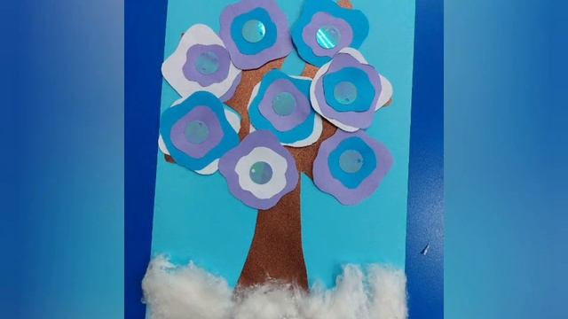 Зимняя аппликация "Дерево" /22.01.2022г/ смотреть онлайн