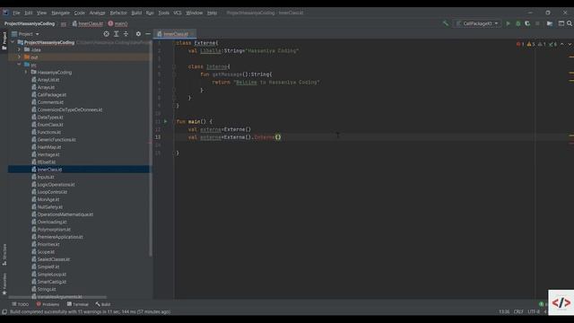 43-Kotlin Inner and Nested Class in Hassaniya الكلاسات المتداخلة بالحسانية смотреть онлайн