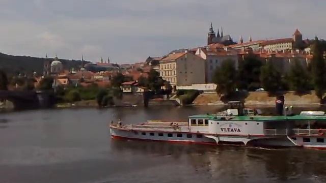VLTAVA на Влтаве. Колесный пароход. Прага. Praha Vltava. смотреть онлайн