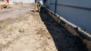 Отличный и не дорогой - фундамент под забор - забор из профнастила своими руками