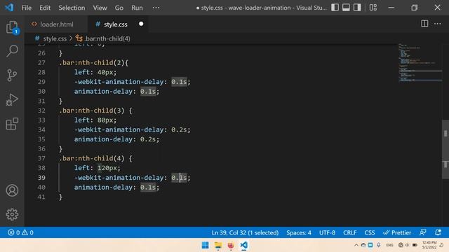 Amazing Create Wave Loader Animation Using HTML & CSS смотреть онлайн
