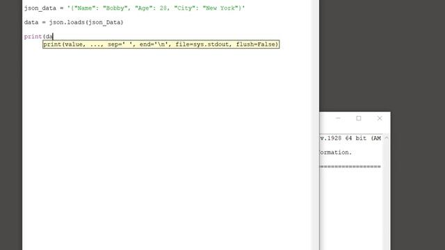 Python JSON - JSON to Dictionary смотреть онлайн