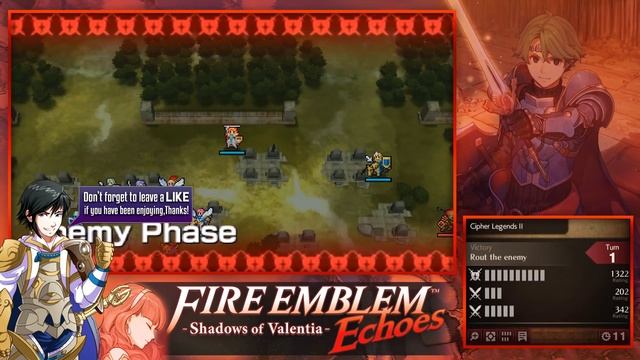 Fire Emblem Echoes: Shadows of Valentia - DLC: Cipher Legends 2 - Shade & Yuzu! (Hard/Classic) смотреть онлайн