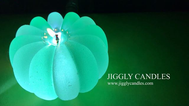 【癒やし効果】Green flower Jiggly Candle with Relaxing music смотреть онлайн