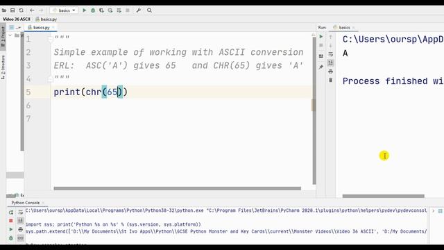 Monster Video 37: ASCII and UNICODE - ASCII Conversion in Python (High Definition) смотреть онлайн