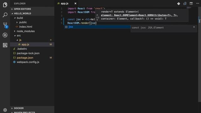 React JS Tutorial #2 - Hello World und JSX смотреть онлайн
