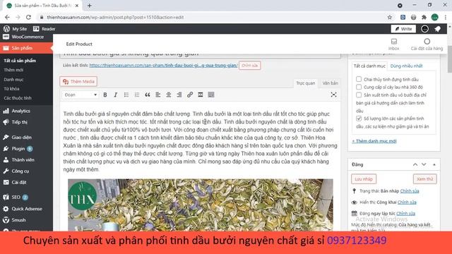 Cách viết mô tả Meta description chuẩn trên wordpress [ Tinh dầu Bưởi Thiên Hoa Xuân ] смотреть онлайн