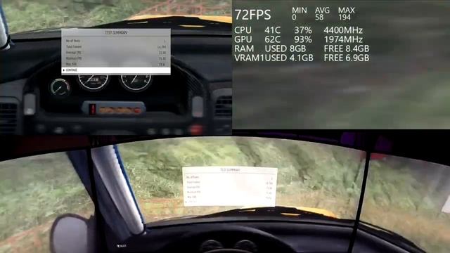 Dirt Rally Triple Screen Fps Benchmark 3 X 34