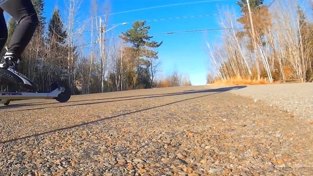 roller skiing intervals uphills, training, skate skiing смотреть онлайн