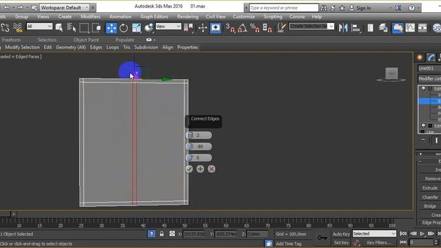 Моделирование объекта окна с помощью модификатора Edit Poly смотреть онлайн