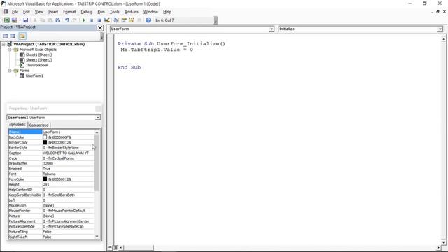 PART 12 - TABSTRIP CONTROL IN VBA USERFORM (TAMIL) | Kallanai YT смотреть онлайн