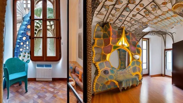 Antoni Gaudi like designed apartment examples generated by Stability-AI/stablediffusion Version 2.1 смотреть онлайн