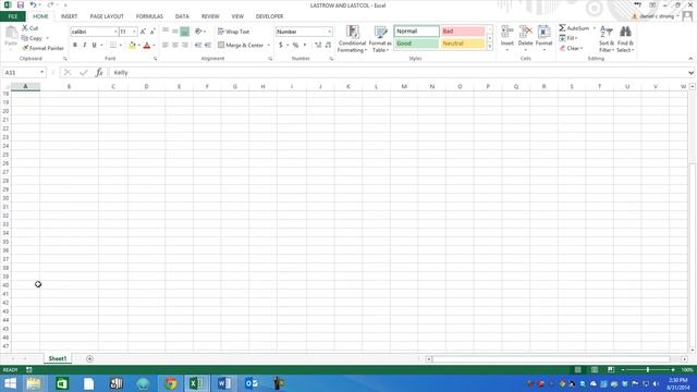 06 Super Important Tools and Excel Logic 041 Determining the Last Row in your Data Set смотреть онлайн