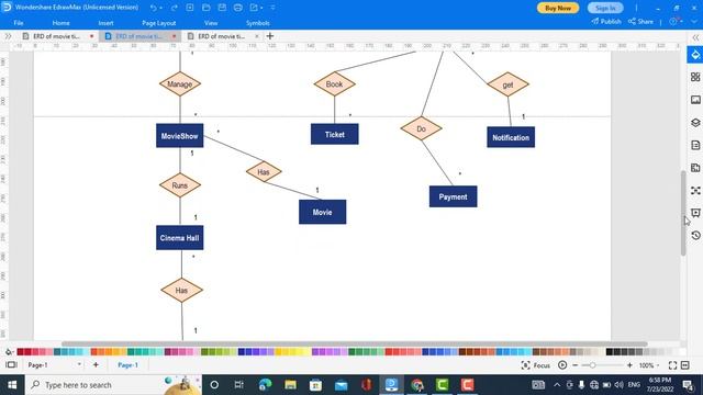 ER Diagram for Movie Ticket Booking System смотреть онлайн