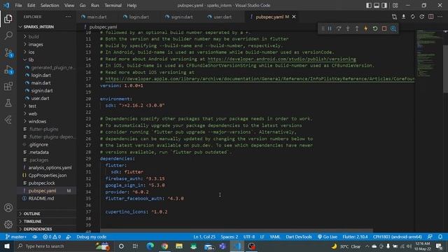 Social Media Integration App (flutter) | Google & Facebook Authentication | The Sparks Foundation смотреть онлайн