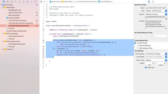 iOS Launch Screen Animation ( iOS Development Tutorial Swift 4.2 & Xcode 10.1) смотреть онлайн