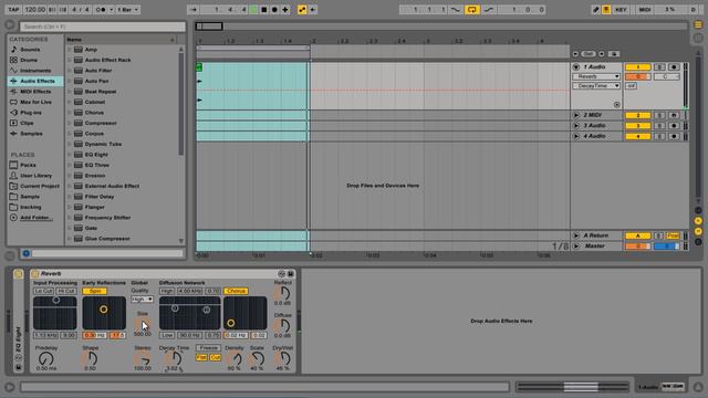 Обзор Ableton Live Reverb