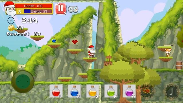 Super Santa Adventures gameplay смотреть онлайн