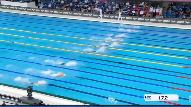 Чемпионат Европы по плаванию Лондон 2016 100 батт мужчины 7 заплыв смотреть онлайн