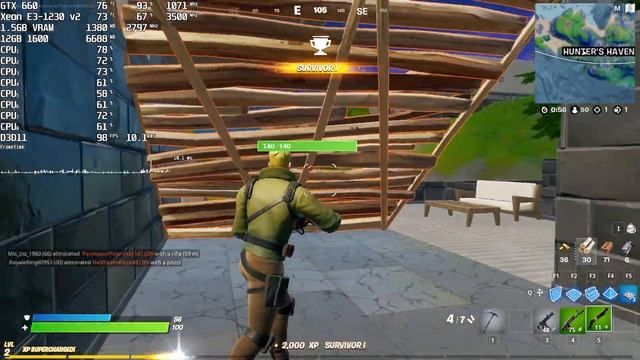Fortnite - Xeon E3-1230 v2 - GTX 660 - 12GB RAM смотреть онлайн