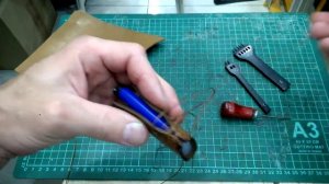 Работа с кожей/декоративный шов крестиком.