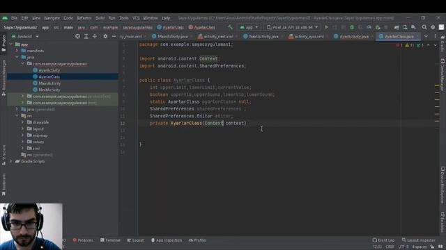 SAYAÇ UYGULAMASI SHARED PREFERENCES VE SINGLETON CLASS смотреть онлайн
