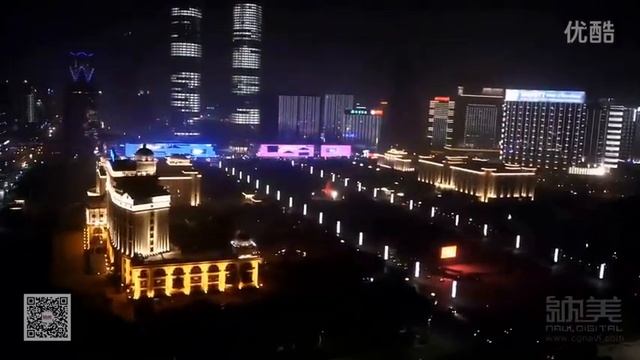 Моя родина- Наньчан на медиафасадах набережных зданий смотреть онлайн