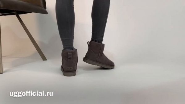 Обзор классических женских мини угг UGG Classic Mini Grey Непромокаемые, видео на ногах!