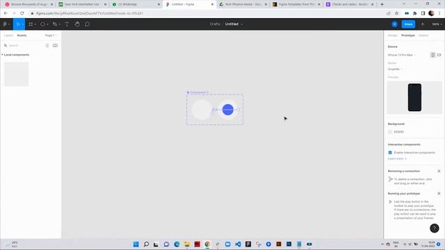 Create an interactive radio button in figma using component and variants смотреть онлайн