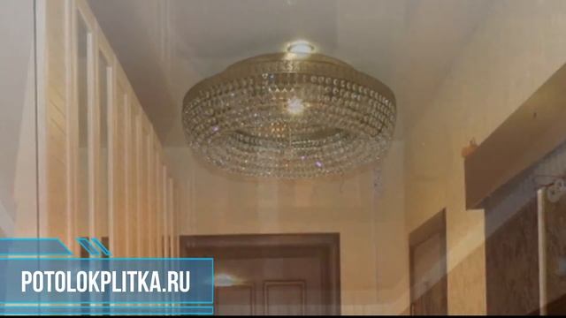 Установка белых глянцевых натяжных потолков в прихожей смотреть онлайн