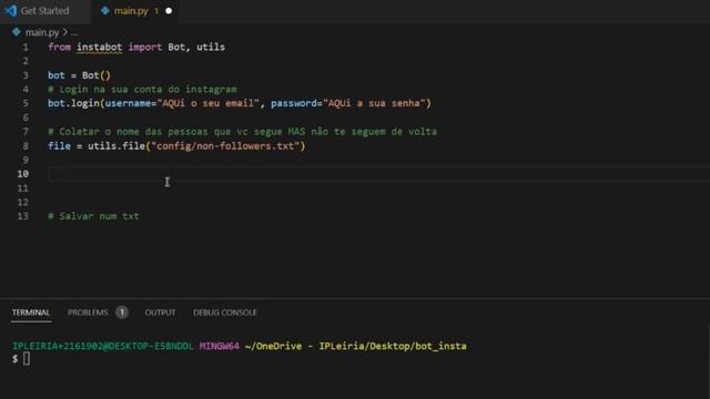 Como criar um BOT para instagram da forma mais fácil (python) смотреть онлайн