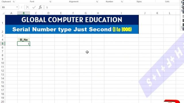 Quick type Serial No In Excel | Use Series Option смотреть онлайн