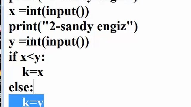 Чакеева А. Қашықтықтан оқыту.Python программалау ортасында тармақталу алгоритмінің программасын жаз смотреть онлайн