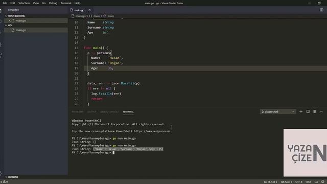 Golang Dersleri - Json işlemleri #30 смотреть онлайн