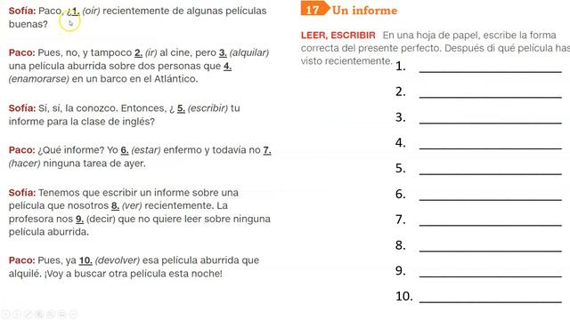Spanish 2 - Ch. 6B - Grammar & Review смотреть онлайн