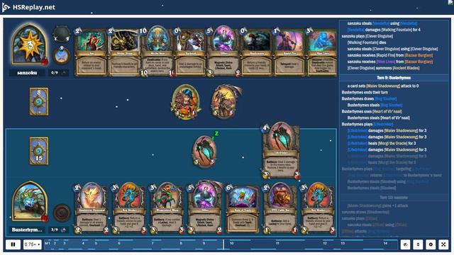 ProGaming - Hearthstone, Quest Shaman(11) vs Quest Rogue(10) by sanzoku and Busterhymes, Ranked -.. смотреть онлайн