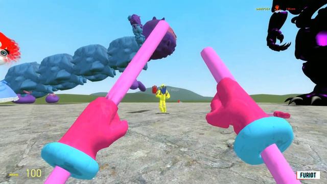 All Poppy Playtime, improved! vs Fnaf Glamrock - Garrys Mod смотреть онлайн