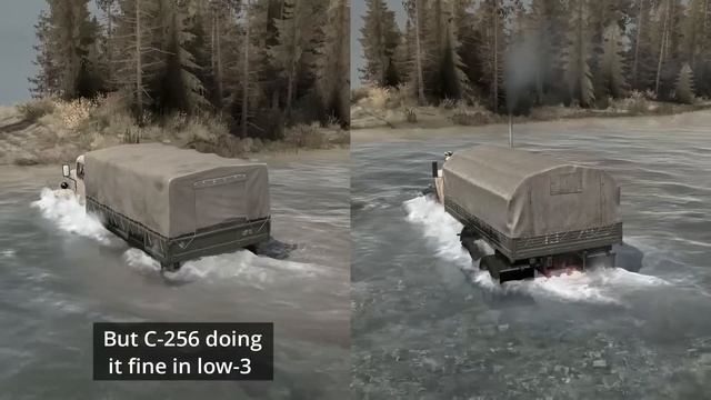 Spintires Mudrunner GMC DW 950 vs Kraz 256 | Which is best 4x6 truck смотреть онлайн