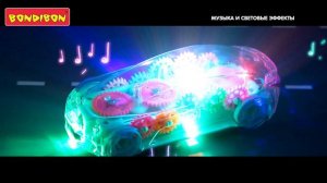 Игрушка музыкальная "АВТОМОБИЛЬ С ШЕСТЕРЁНКАМИ" Baby You Bondibon