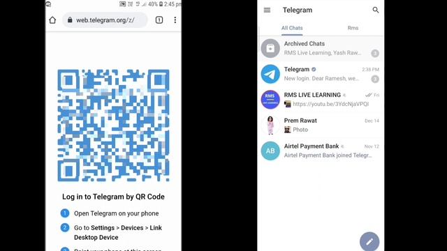 Telegram account dusre phone me kaise chalaye | How to login your telegram account on another devic смотреть онлайн