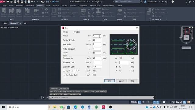 Calculo de engranajes y dibujo en AutoCAD Mechanical смотреть онлайн