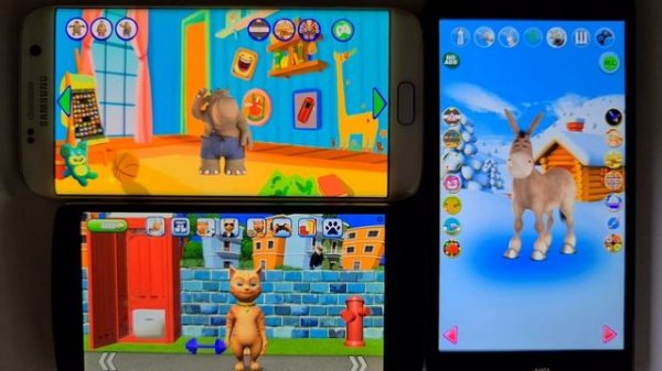 Talking Cat Leo vs Talking Donald Donkey vs Talking Hippo Rock | Gameplay | Big Fun