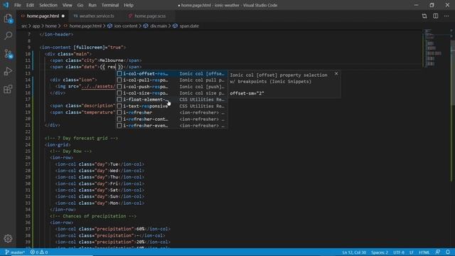 How to create your first mobile app using Ionic Angular - Javascript weather app tutorial смотреть онлайн