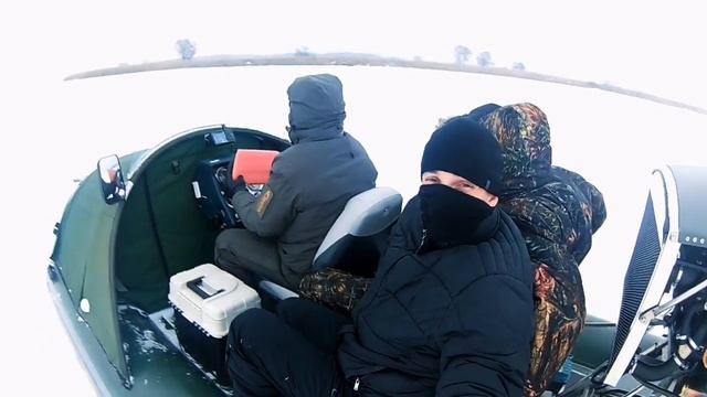 Аэролодка SEMVAL по снегу смотреть онлайн