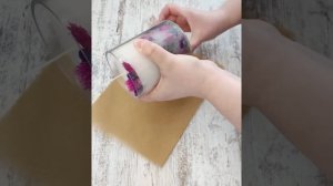 Ботаническая свеча с цветами